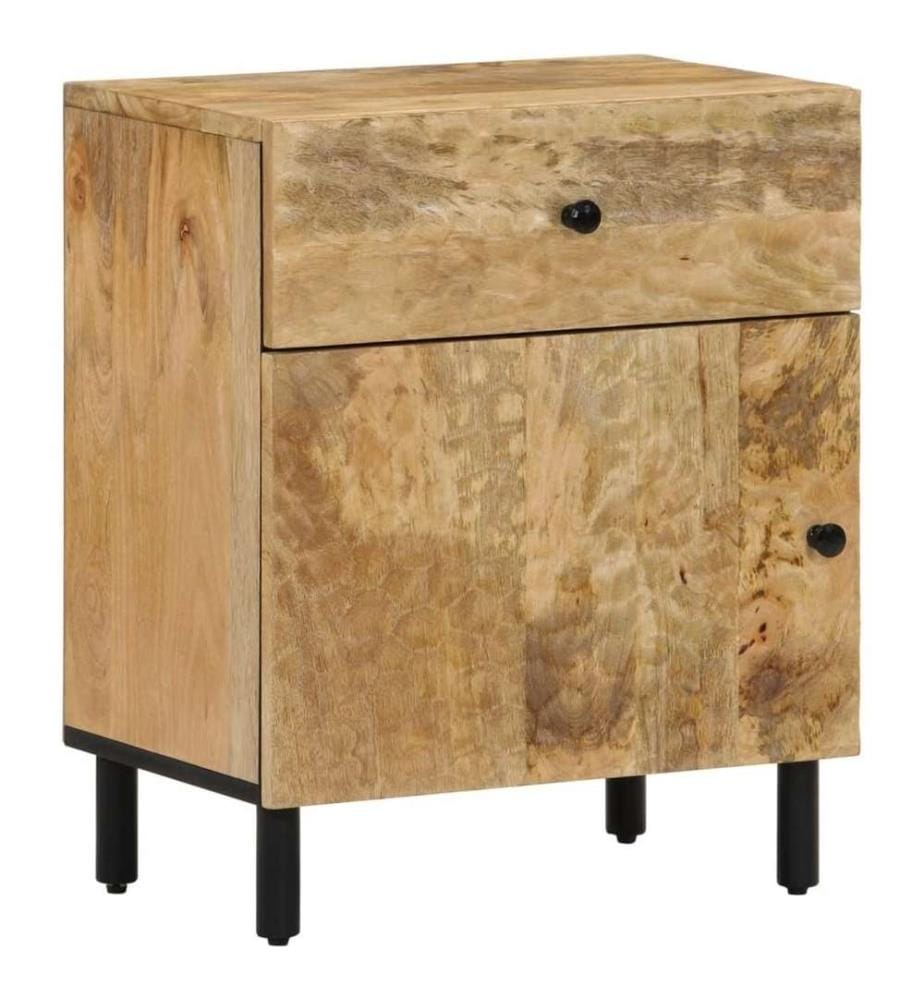 Nachttisch 50x33x60 cm Massivholz Mango