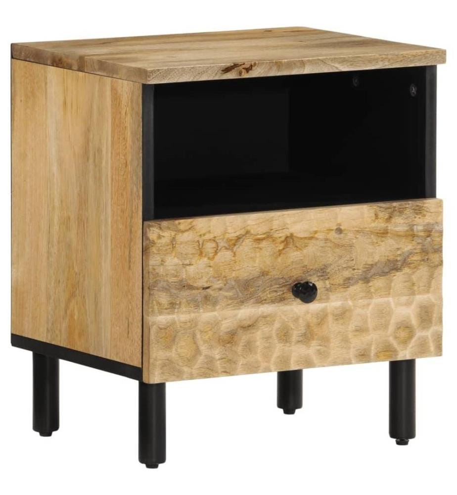 Nachttische 2 Stk. 40x33x46 cm Massivholz Mango