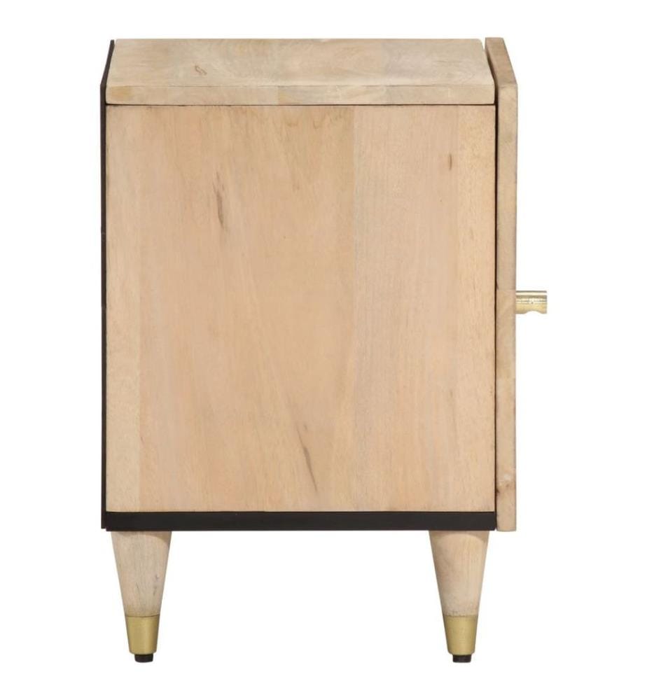 Nachttisch 40x33x46 cm Massivholz Mango