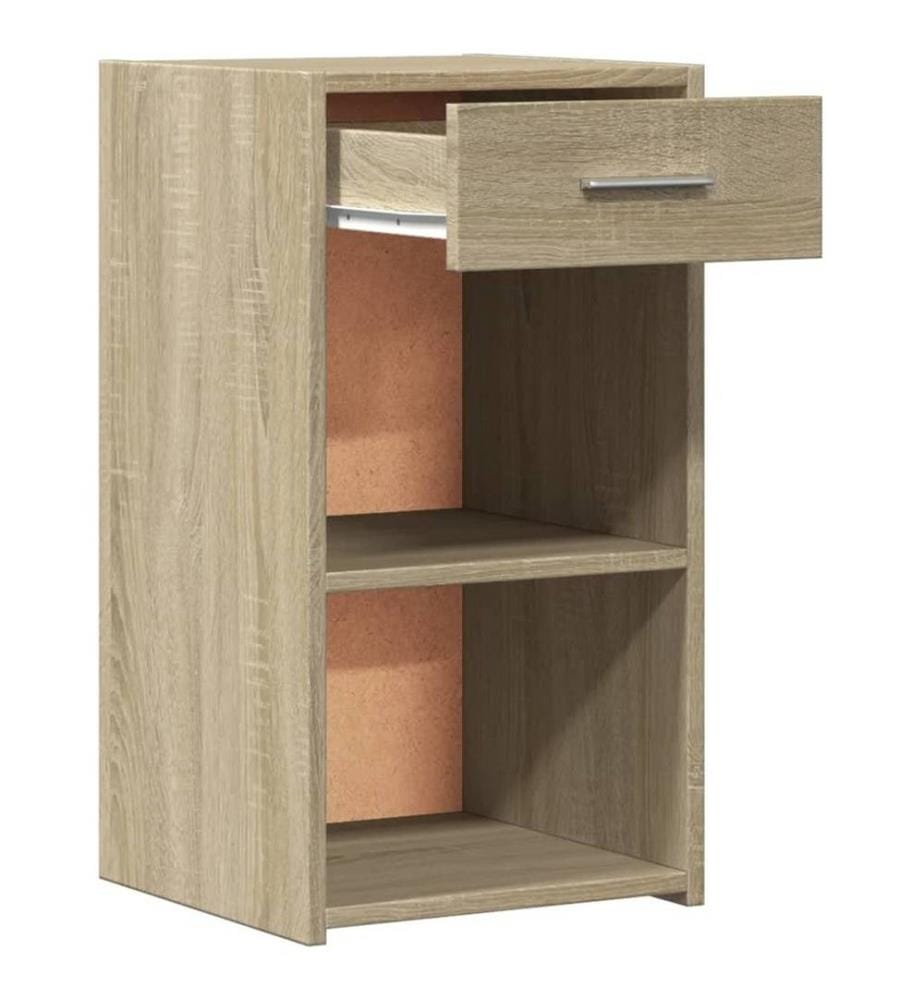 Nachttische 2 Stk. Sonoma-Eiche 35x34x65 cm Holzwerkstoff