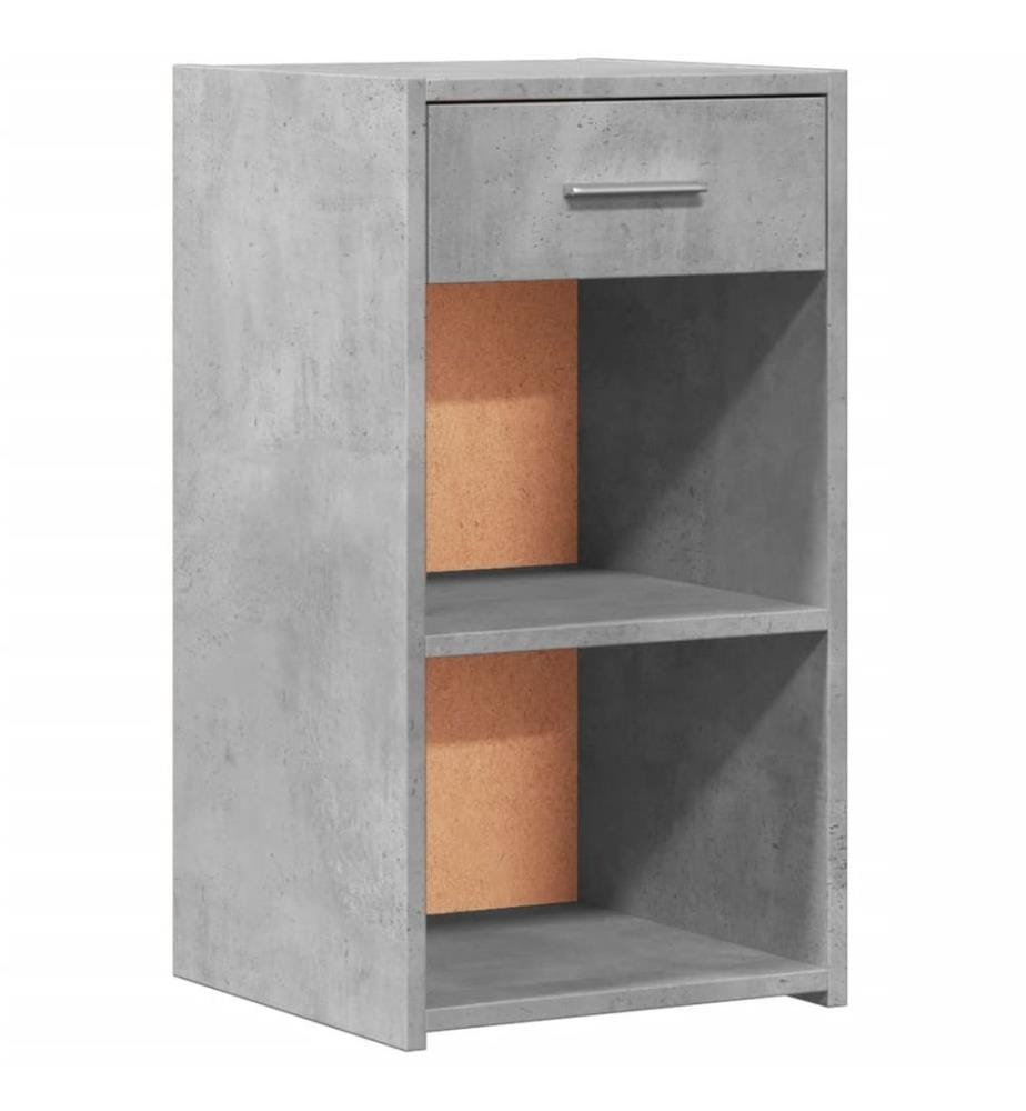 Nachttische 2 Stk. Betongrau 35x34x65 cm Holzwerkstoff