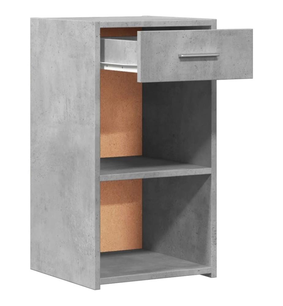 Nachttische 2 Stk. Betongrau 35x34x65 cm Holzwerkstoff