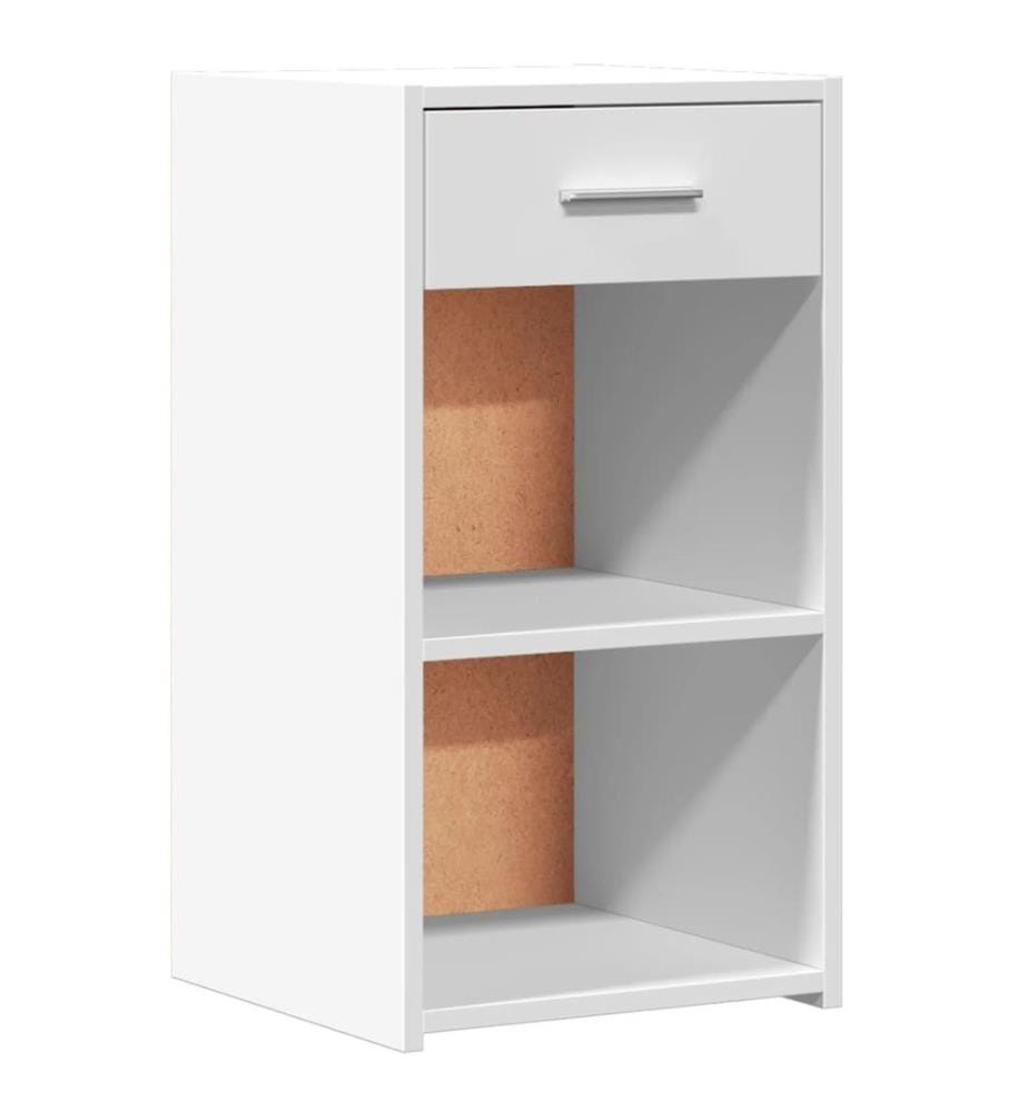 Nachttische 2 Stk. Weiss 35x34x65 cm Holzwerkstoff