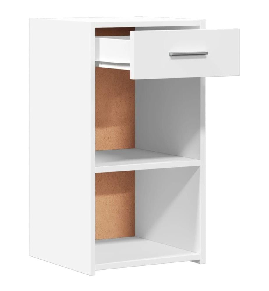 Nachttische 2 Stk. Weiss 35x34x65 cm Holzwerkstoff