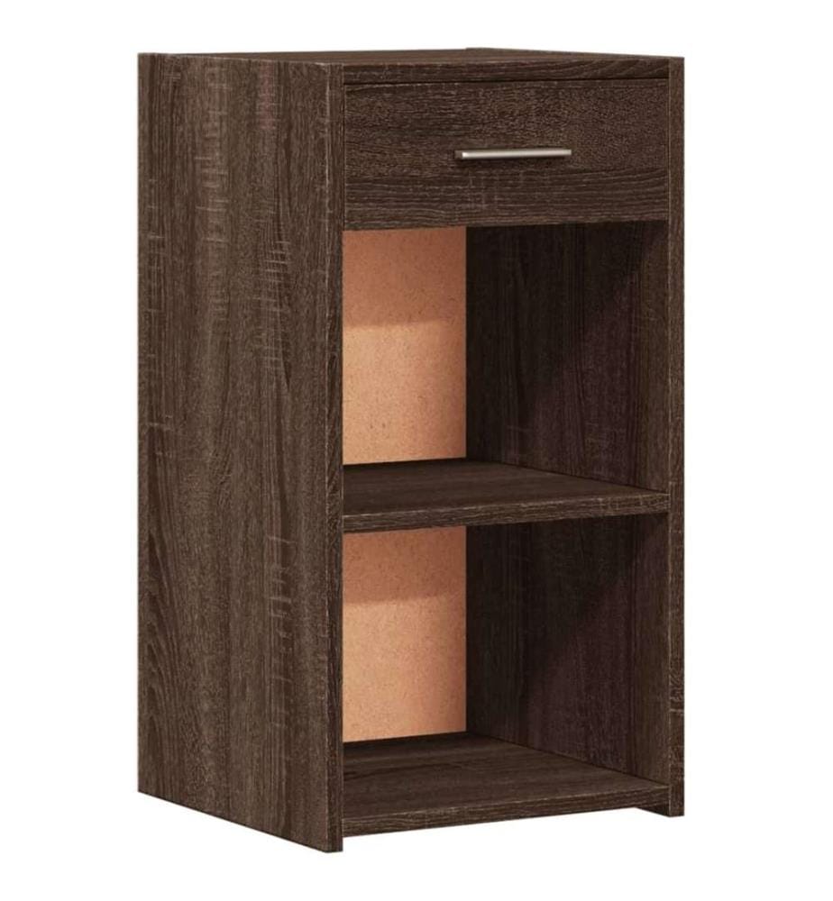 Nachttische 2 Stk. Braun Eichen-Optik 35x34x65 cm Holzwerkstoff