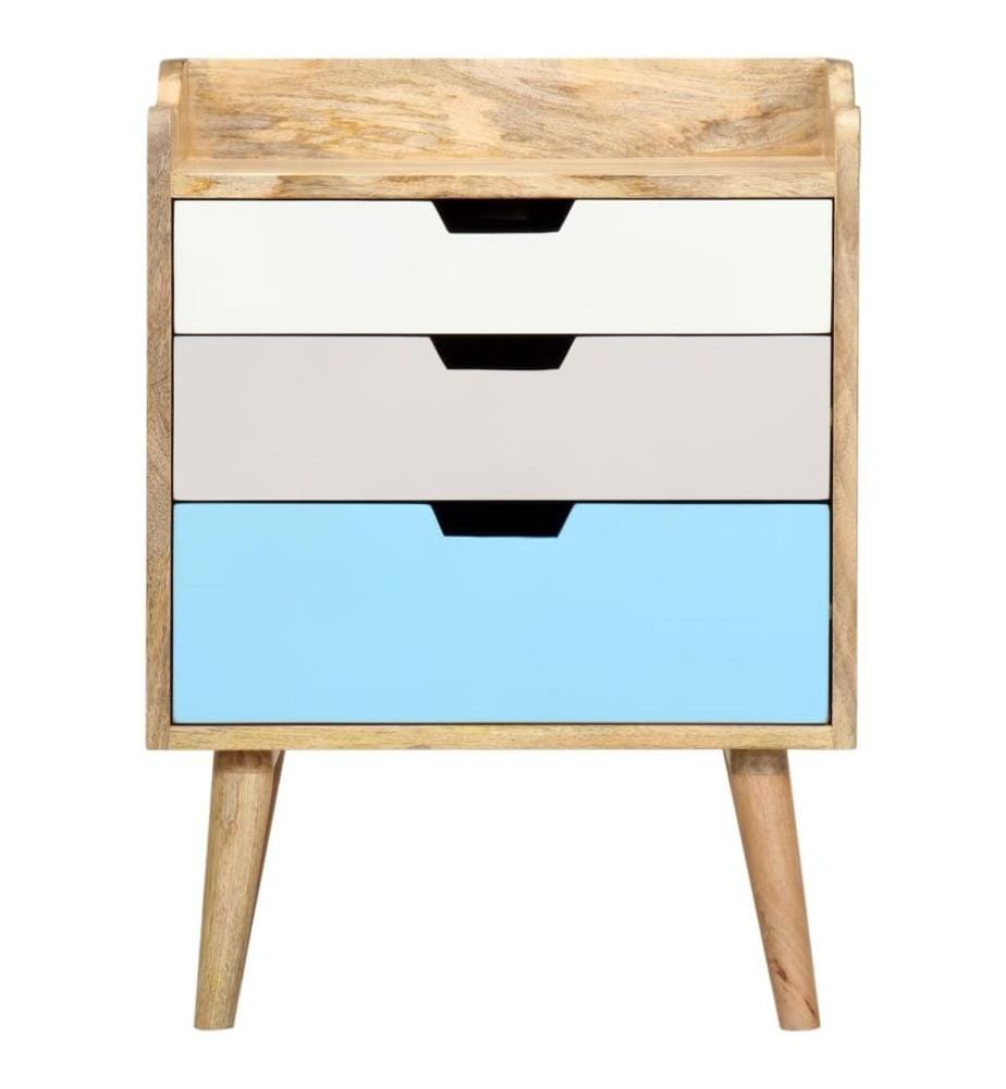 Nachttisch 47 x 35 x 63 cm Massivholz Mango