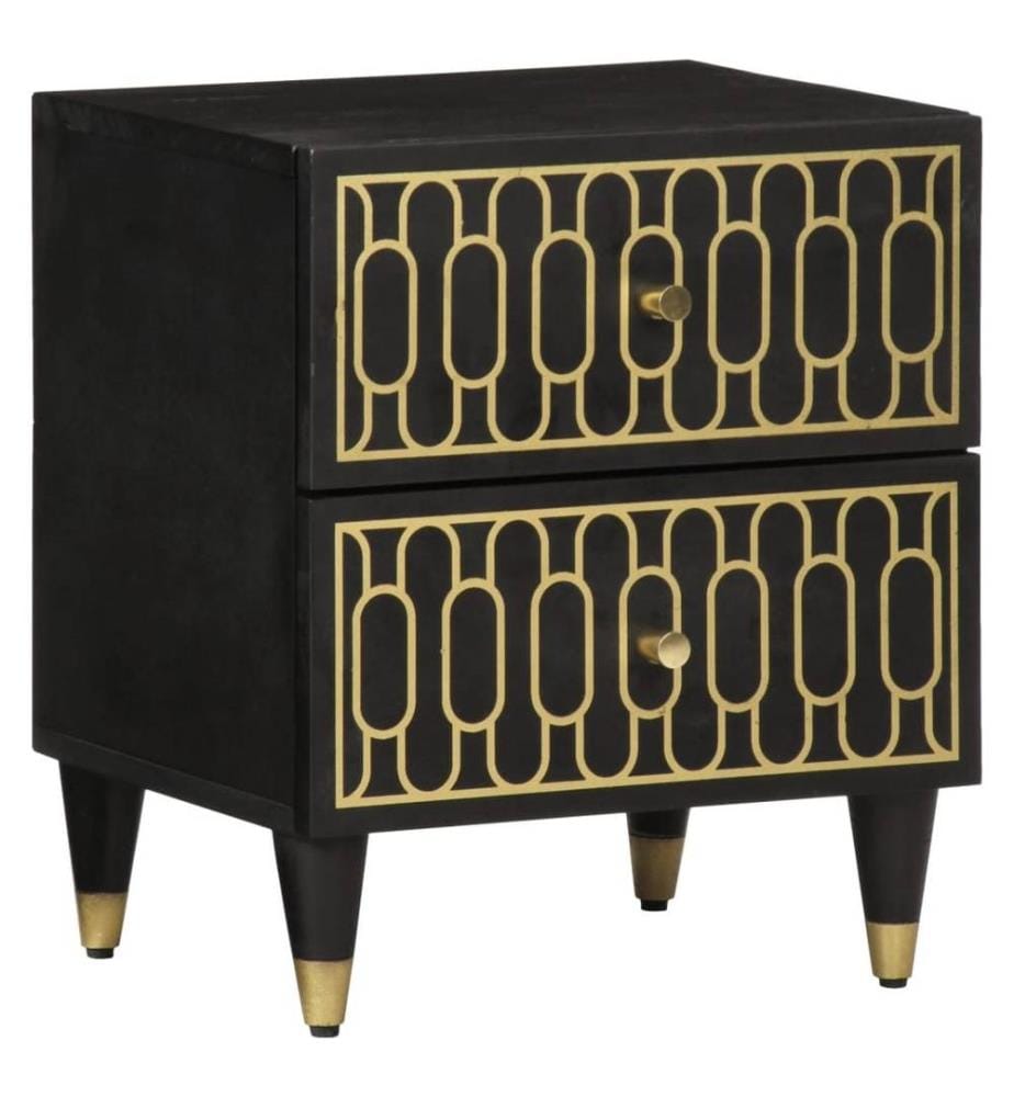 Nachttische 2 Stk. 40x33x46 cm Massivholz Mango