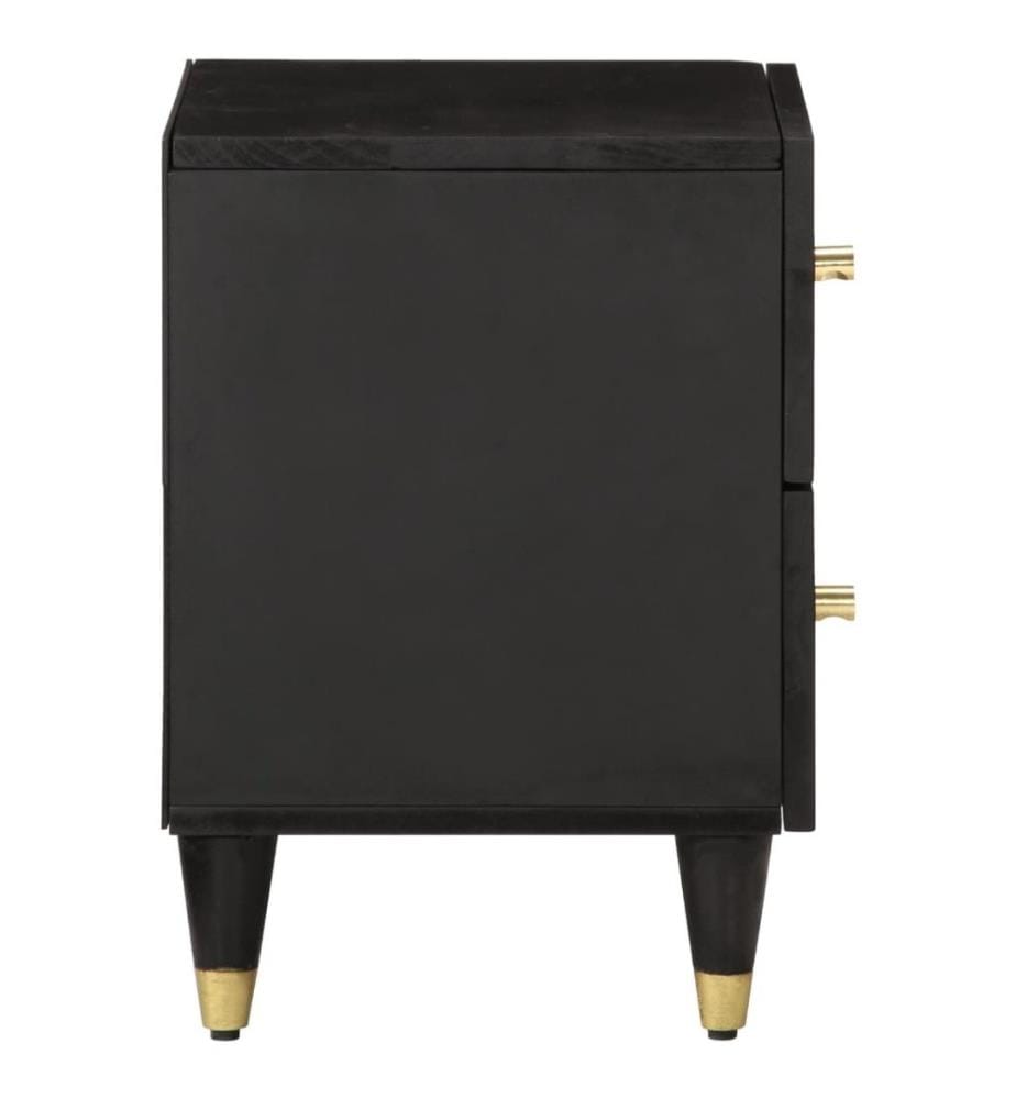 Nachttische 2 Stk. 40x33x46 cm Massivholz Mango