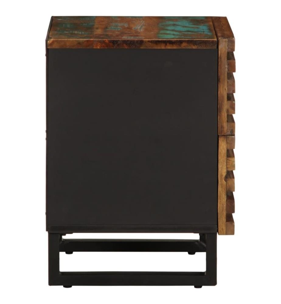 Nachttisch 40x34x46 cm Altholz Massiv