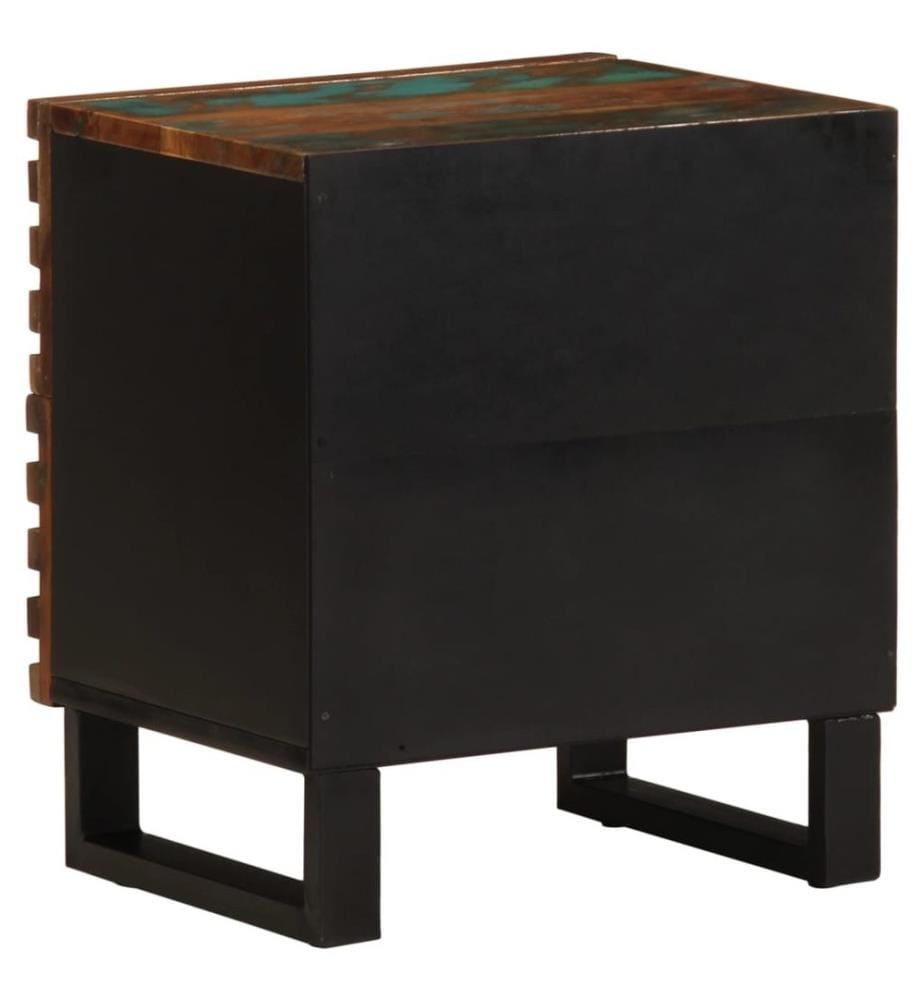 Nachttisch 40x34x46 cm Altholz Massiv