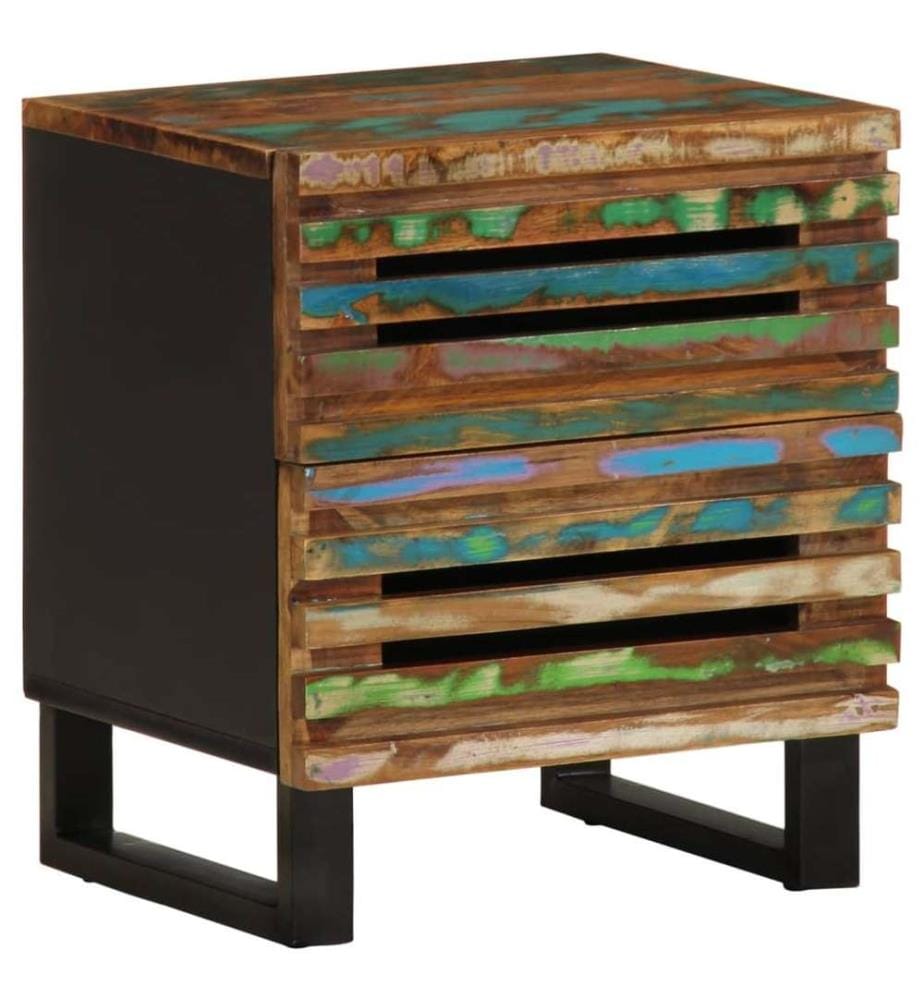 Nachttische 2 Stk. 40x34x46 cm Altholz Massiv