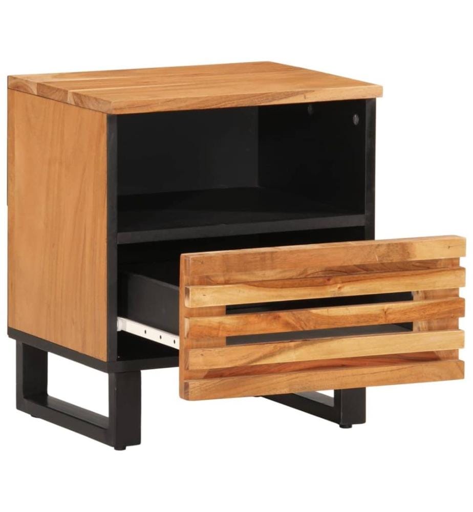 Nachttisch 40x34x46 cm Massivholz Akazie