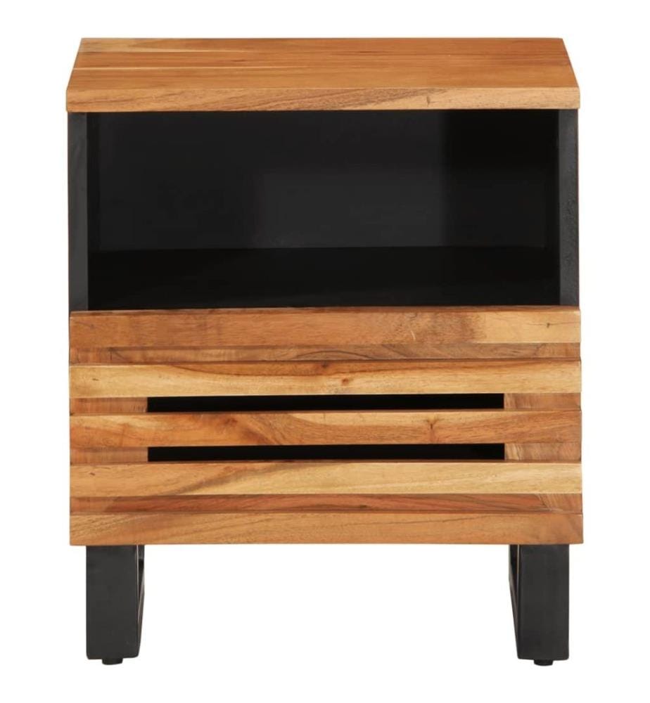 Nachttische 2 Stk. 40x34x46 cm Massivholz Akazie