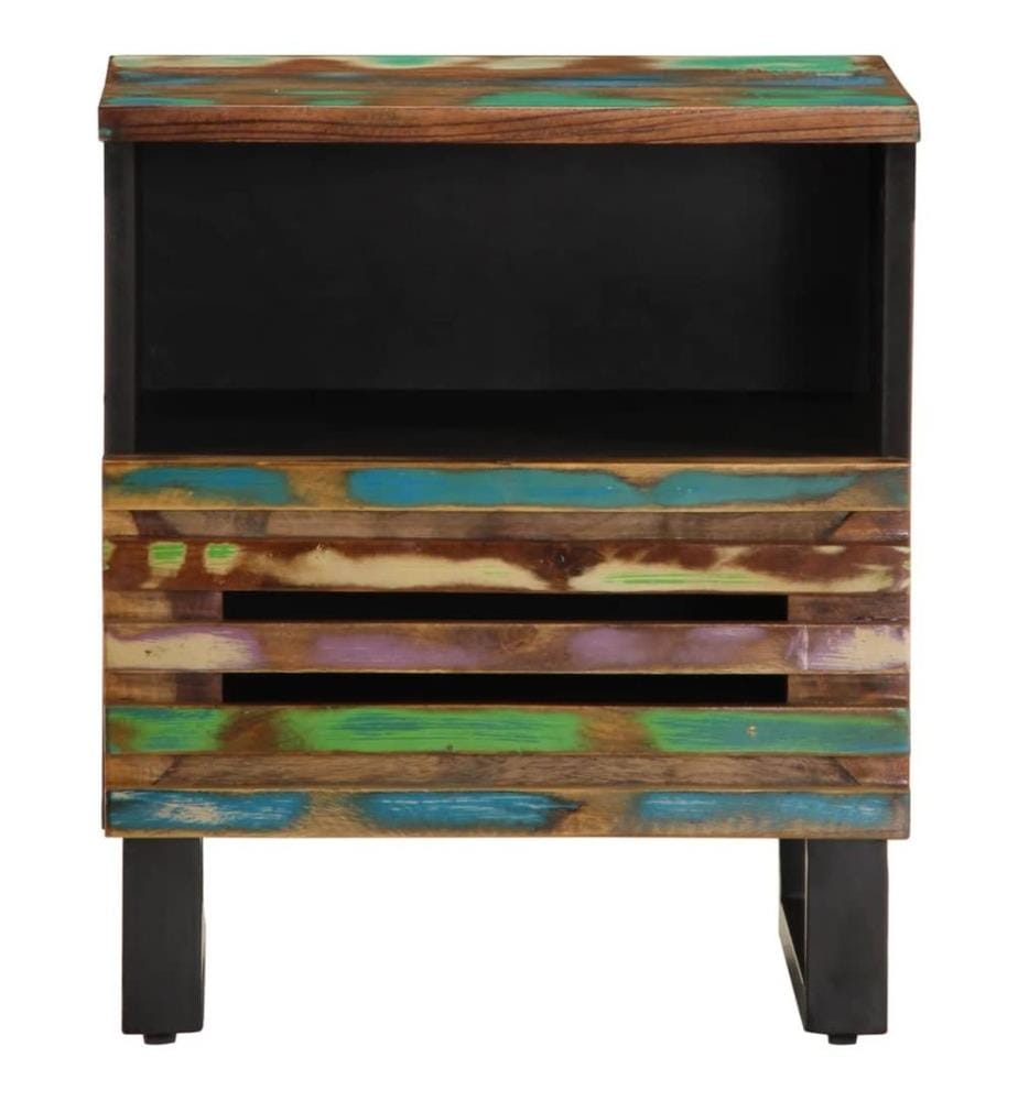 Nachttische 2 Stk. 40x34x46 cm Altholz Massiv