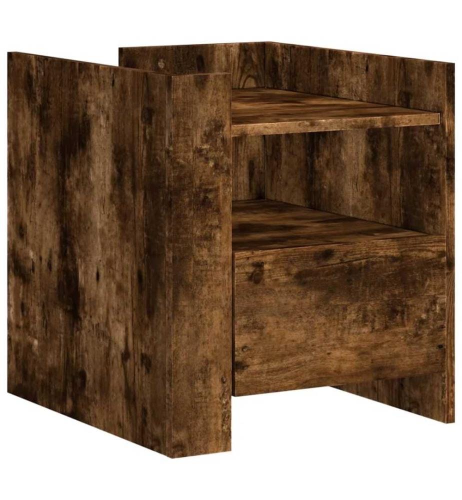 Nachttisch Räuchereiche 45x50x50 cm Holzwerkstoff
