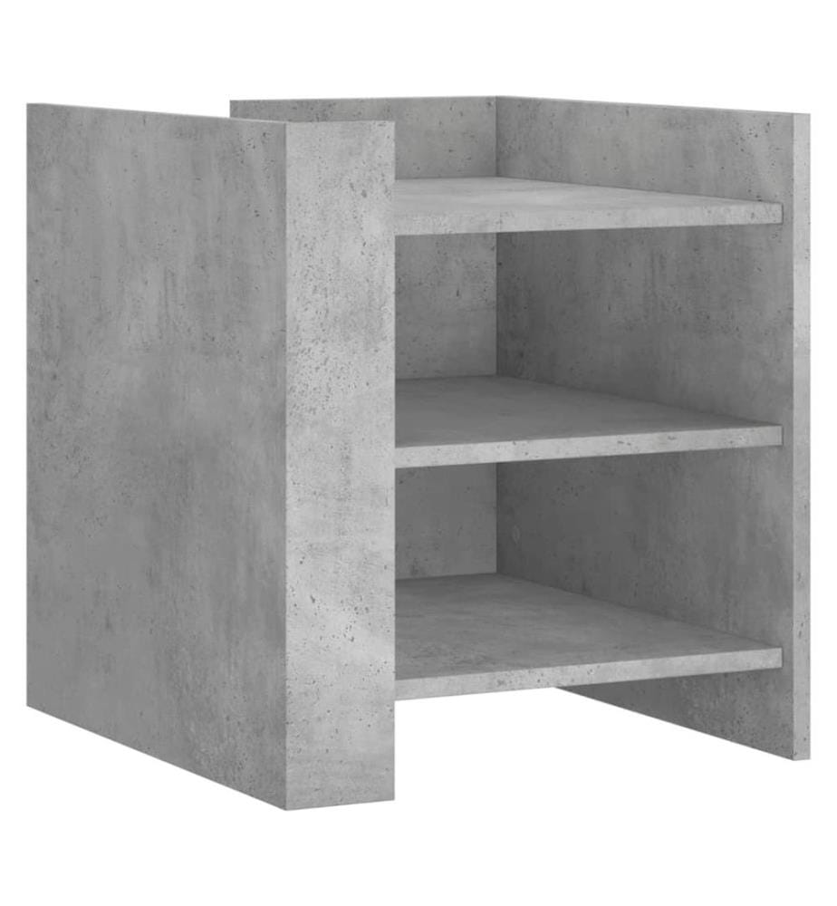 Nachttisch Betongrau 45x50x50 cm Holzwerkstoff