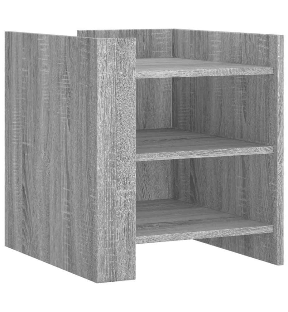 Nachttisch Grau Sonoma 45x50x50 cm Holzwerkstoff