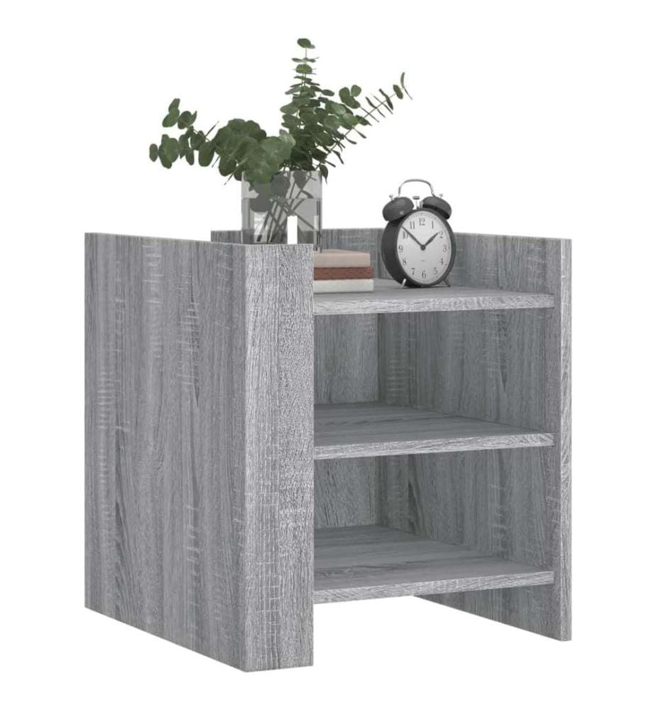 Nachttisch Grau Sonoma 45x50x50 cm Holzwerkstoff