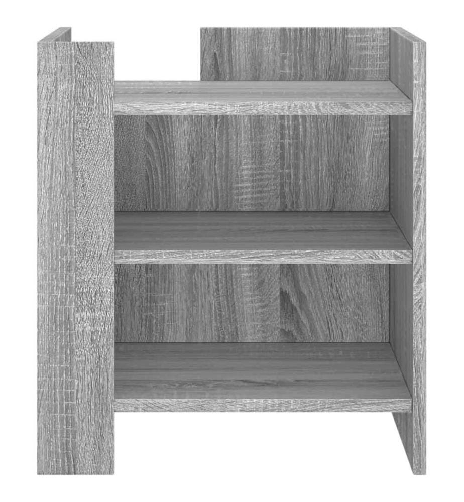 Nachttisch Grau Sonoma 45x50x50 cm Holzwerkstoff