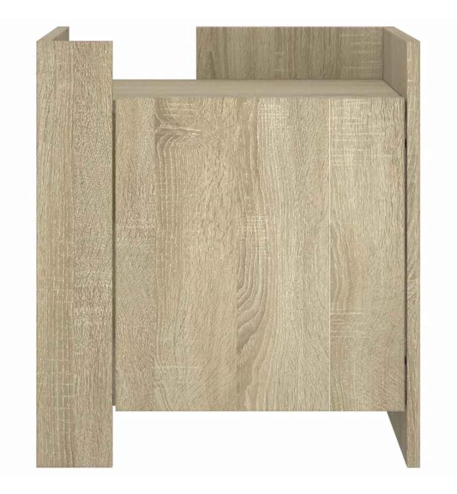 Nachttisch Sonoma-Eiche 45x50x50 cm Holzwerkstoff