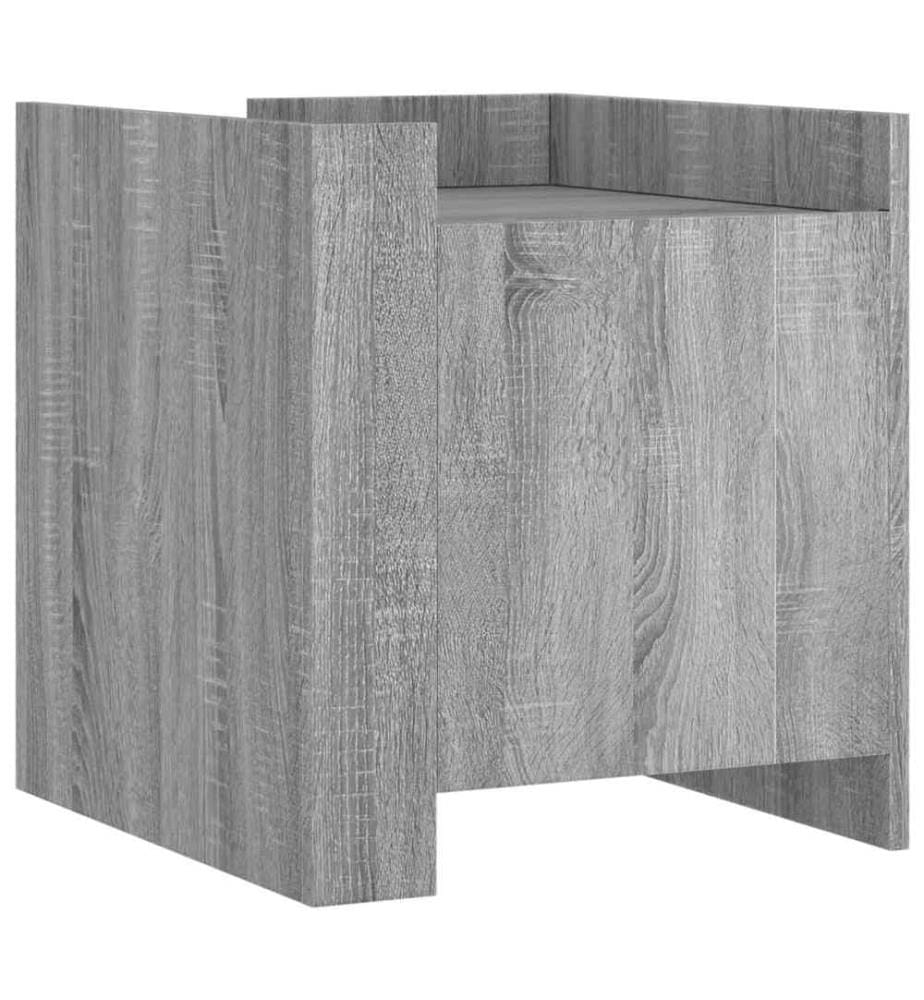 Nachttisch Grau Sonoma 45x50x50 cm Holzwerkstoff