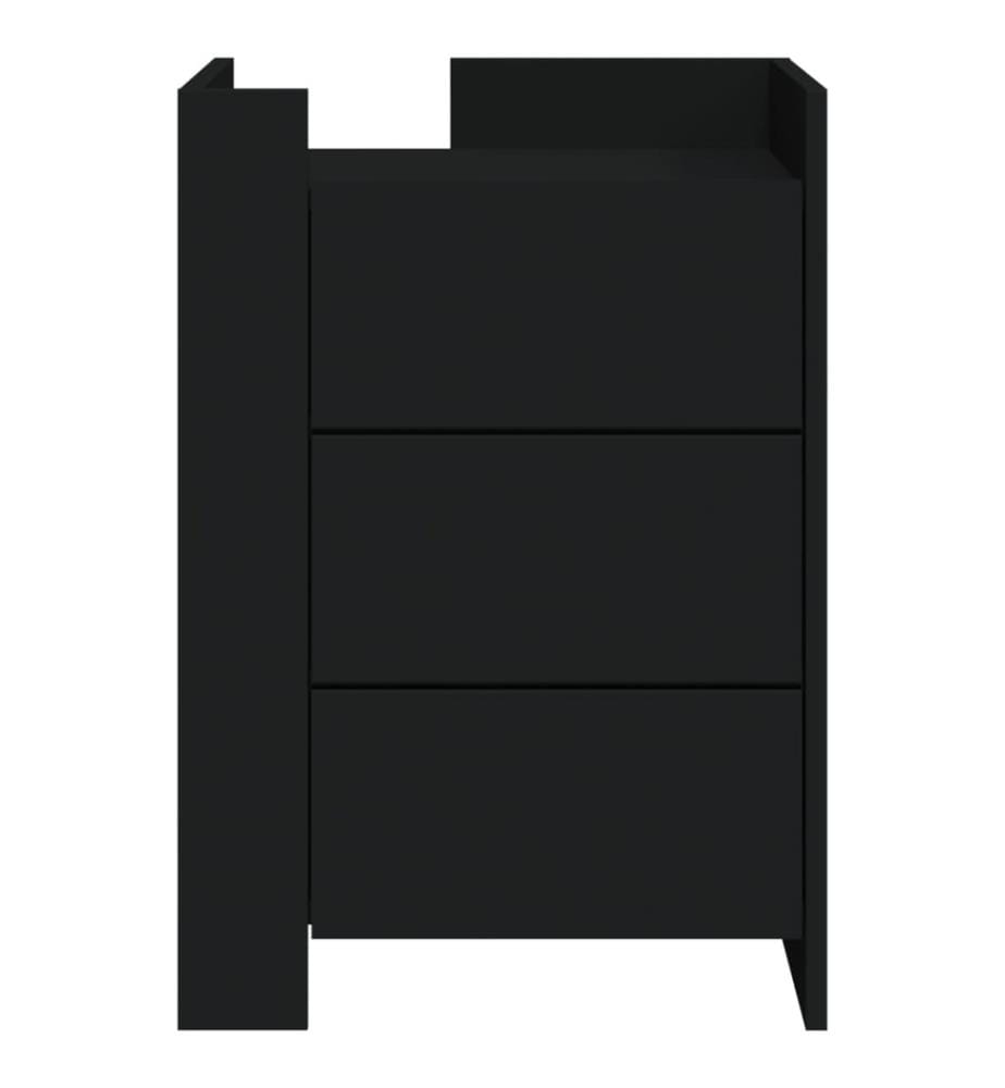 Nachttisch Schwarz 45x50x65 cm Holzwerkstoff