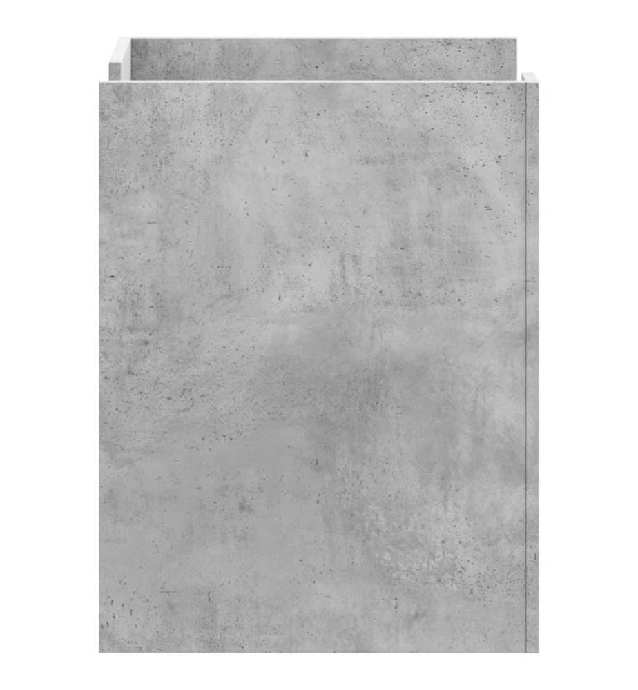 Nachttisch Betongrau 45x50x65 cm Holzwerkstoff