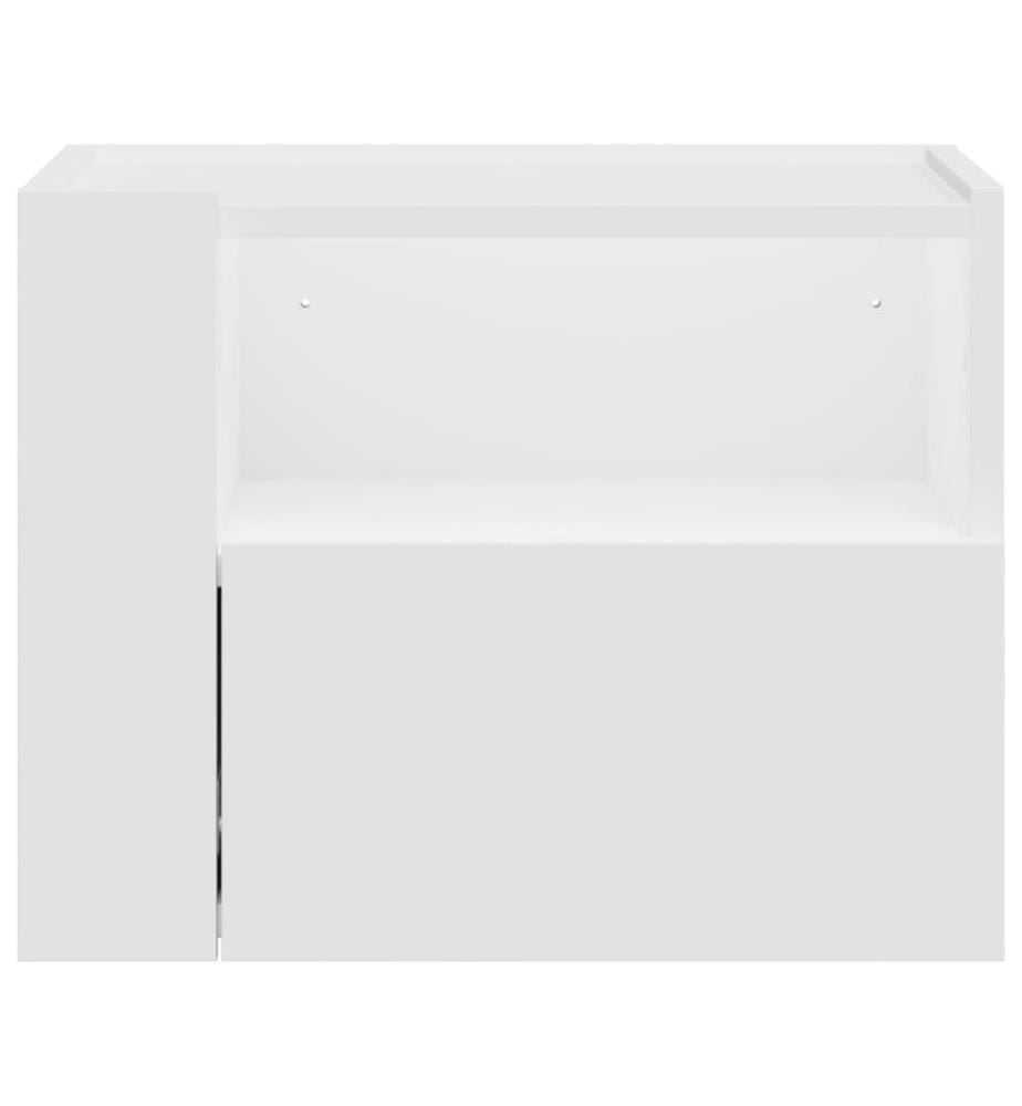 Wand-Nachttisch Weiss 45x30x35 cm