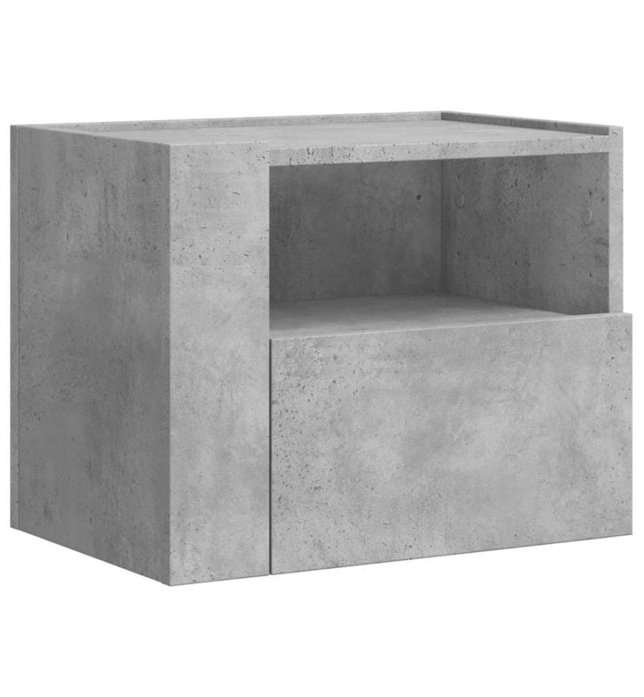 Wand-Nachttisch Betongrau 45x30x35 cm