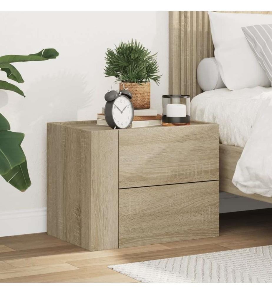 Wand-Nachttisch Sonoma-Eiche 45x30x35 cm