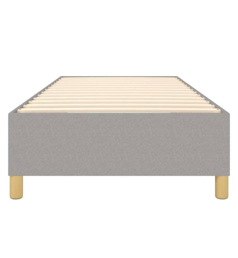Boxspringbett Hellgrau 90x200 cm Stoff
