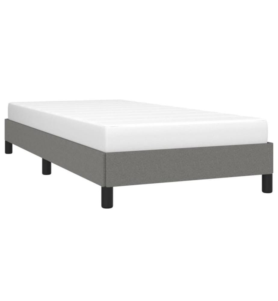 Bettgestell Dunkelgrau 100x200 cm Stoff