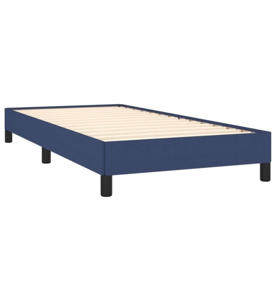 Bettgestell Blau 100x200 cm Stoff