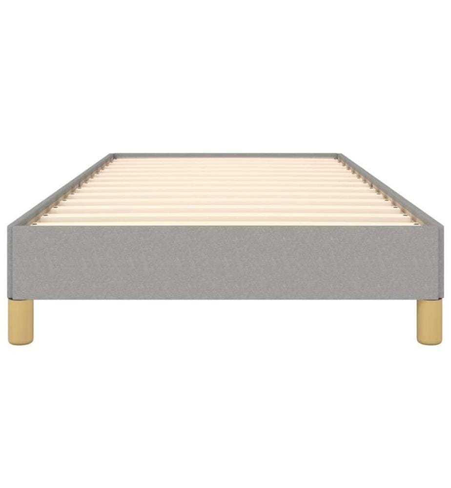 Cadre de lit Gris clair 90x200 cm Tissu