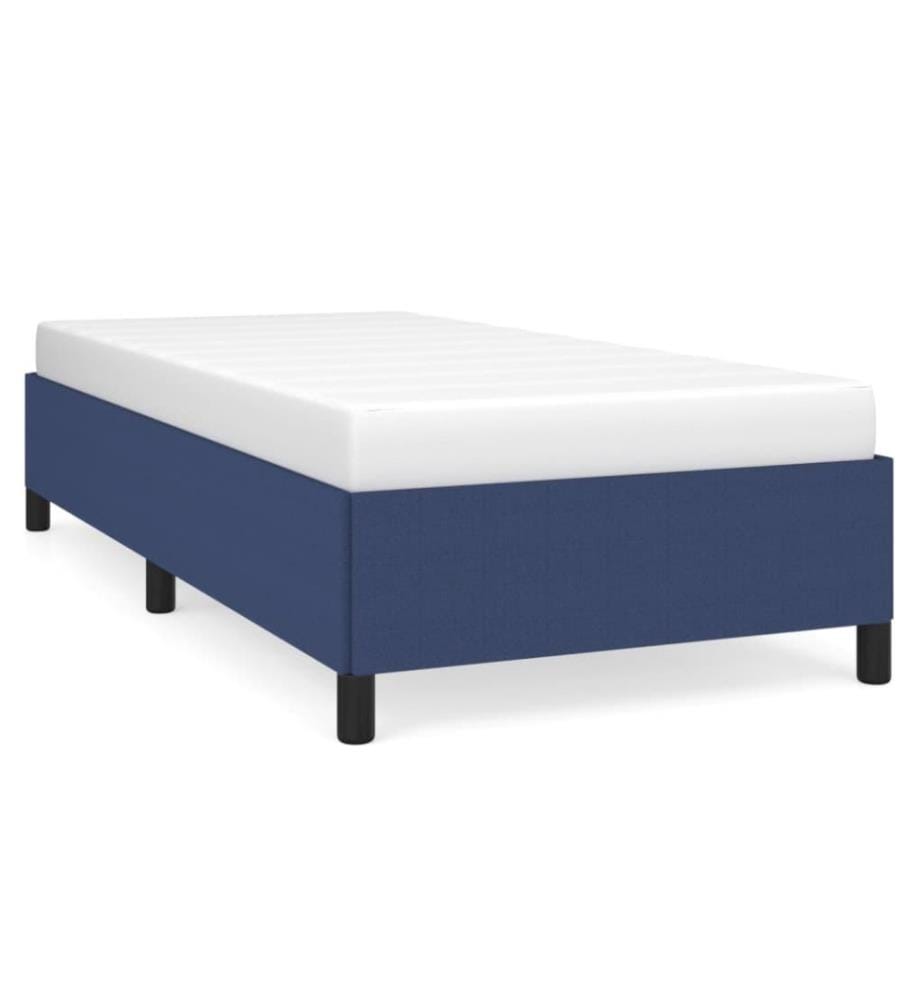 Bettgestell Blau 100x200 cm Stoff