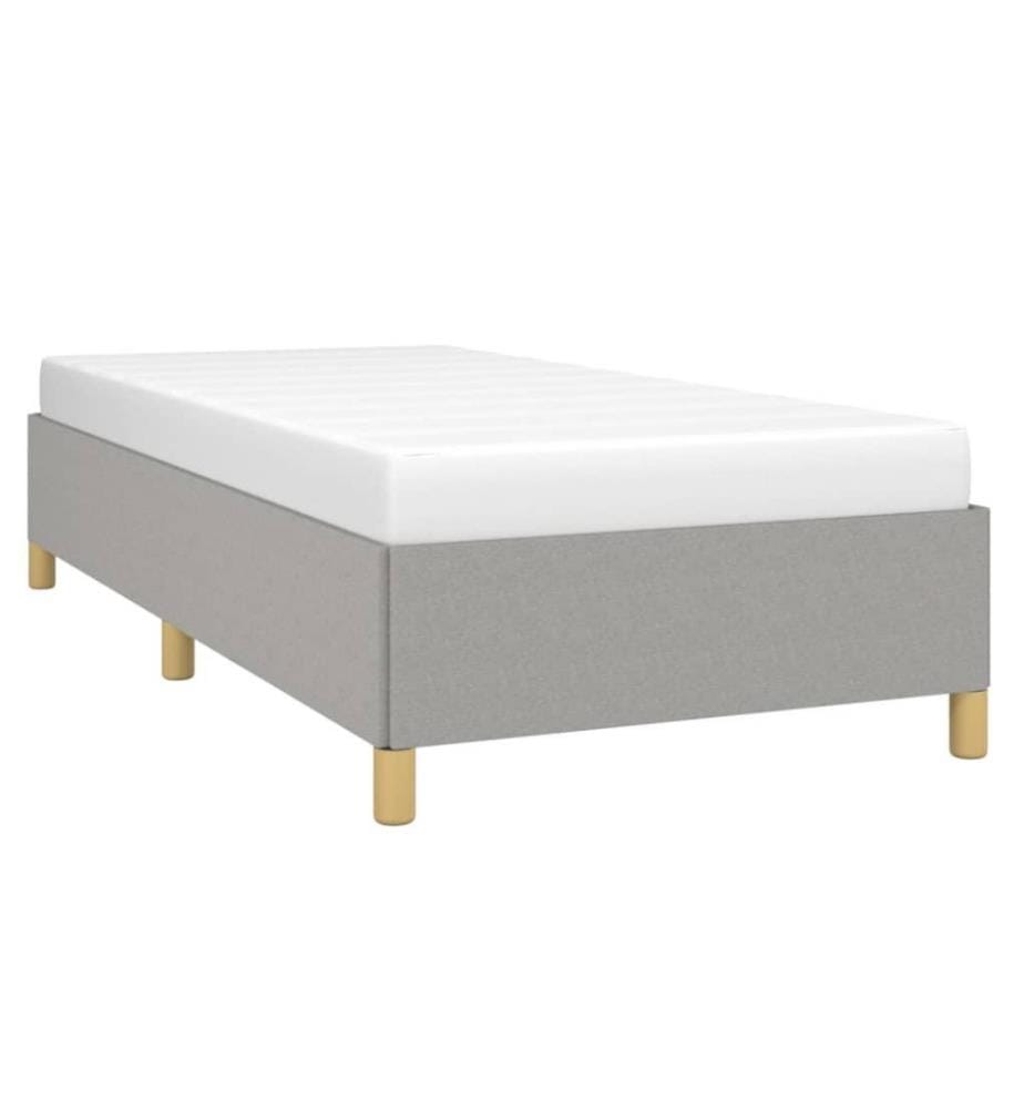 Bettgestell Hellgrau 80x200 cm Stoff