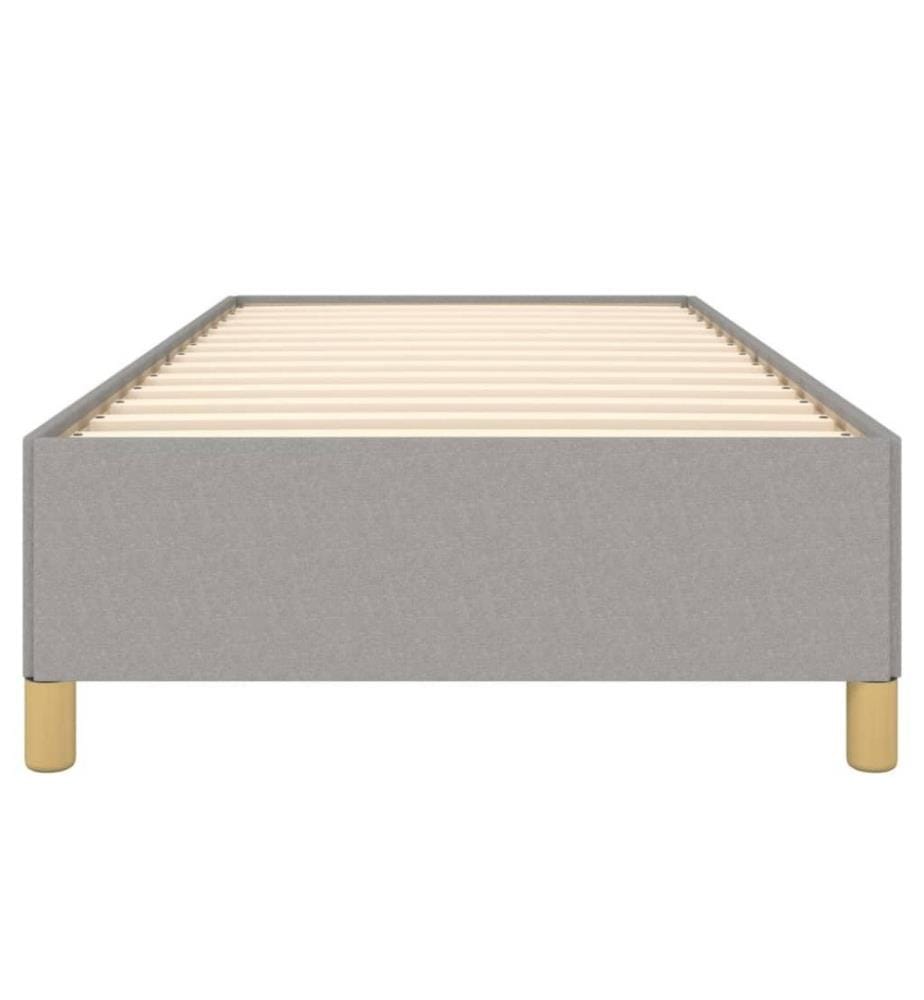 Bettgestell Hellgrau 80x200 cm Stoff