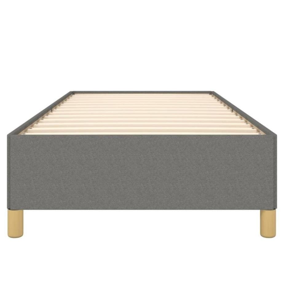 Bettgestell Dunkelgrau 100x200 cm Stoff