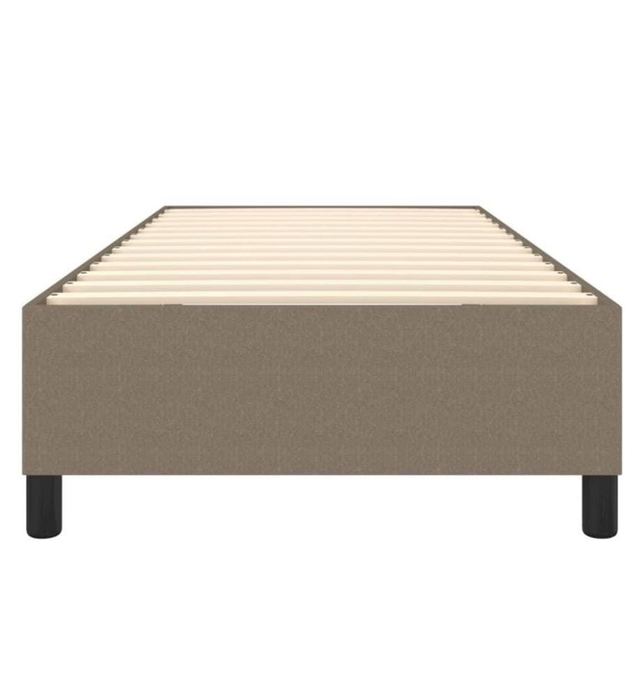 Sommier à ressorts de lit Taupe 80x200 cm Tissu
