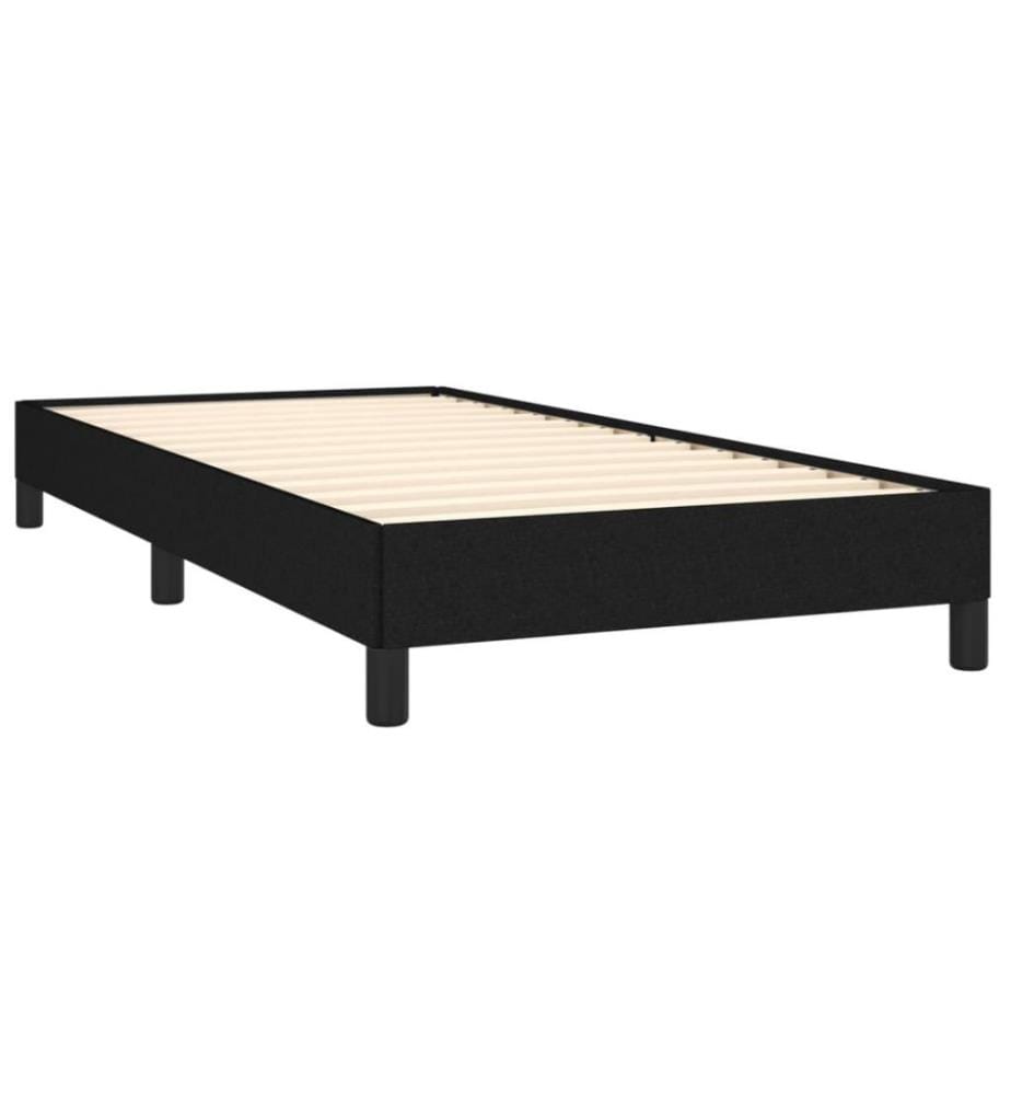 Cadre de lit Noir 100x200 cm Tissu