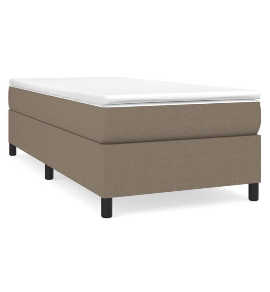 Sommier à ressorts de lit Taupe 90x190 cm Tissu