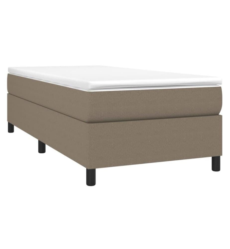 Sommier à ressorts de lit Taupe 90x190 cm Tissu