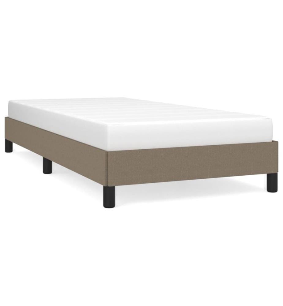 Bettgestell Taupe 80x200 cm Stoff
