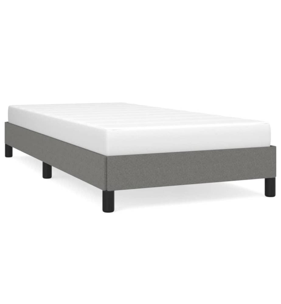Bettgestell Dunkelgrau 80x200 cm Stoff