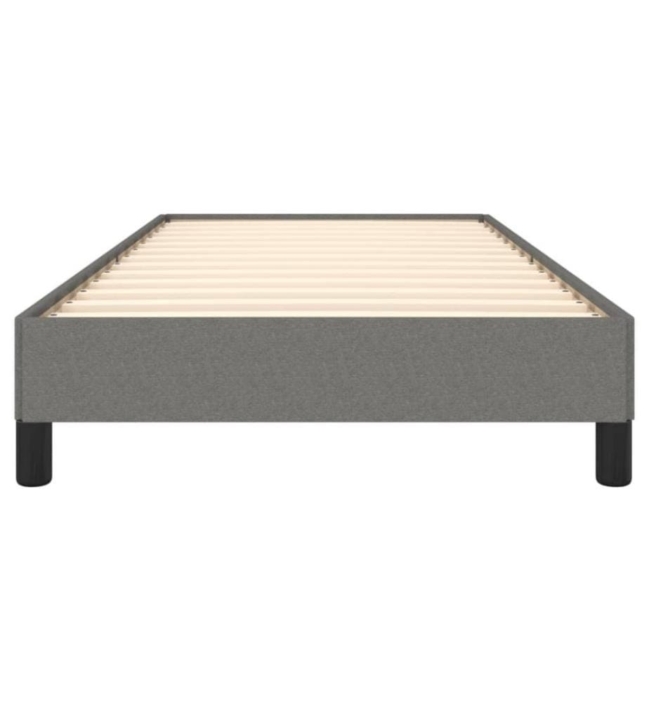 Bettgestell Dunkelgrau 80x200 cm Stoff