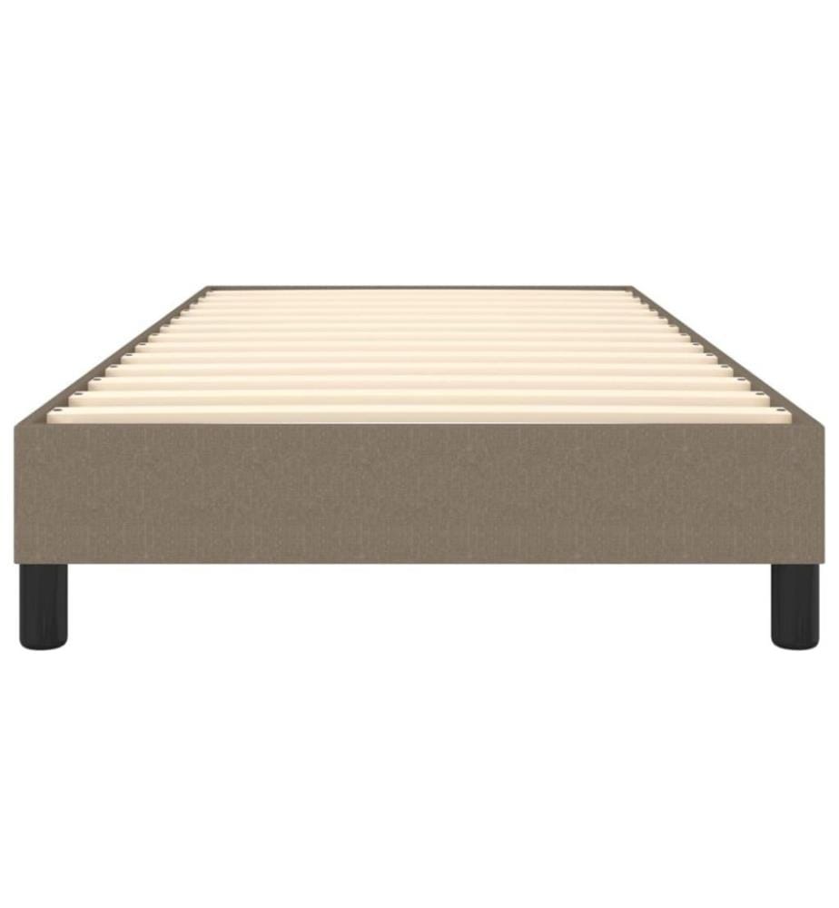 Sommier à ressorts de lit Taupe 90x200 cm Tissu