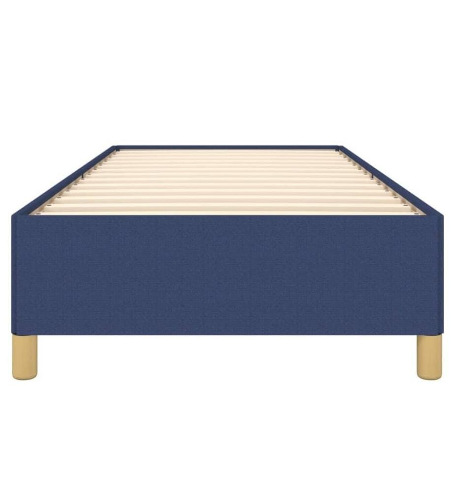 Cadre de lit Bleu 90x200 cm Tissu