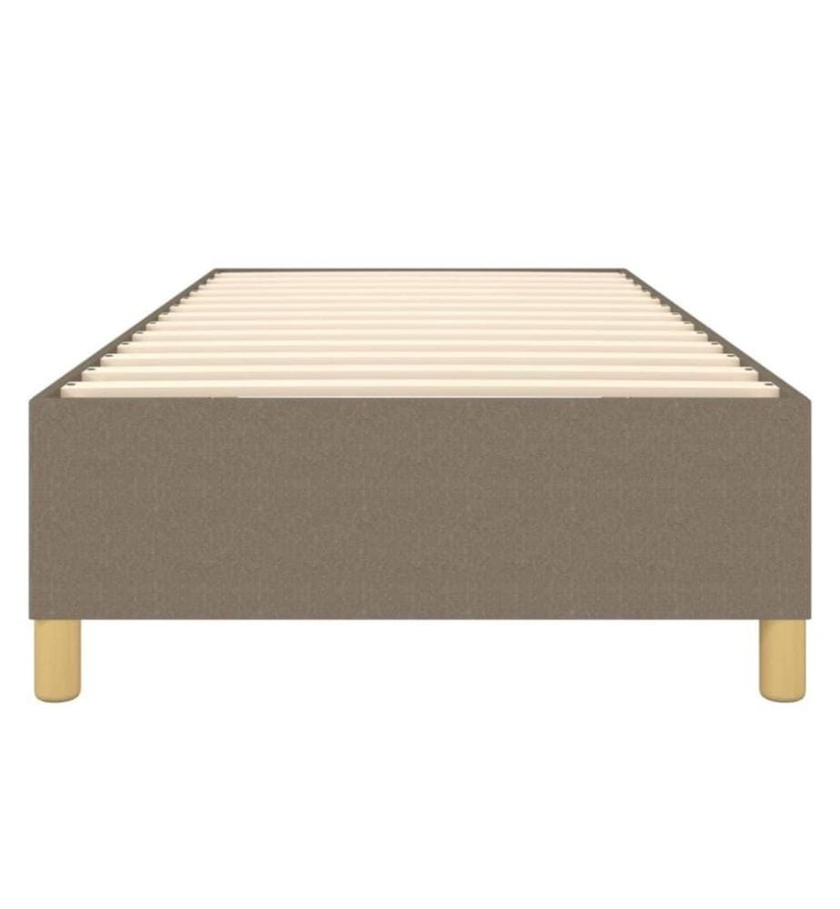 Sommier à ressorts de lit Taupe 80x200 cm Tissu