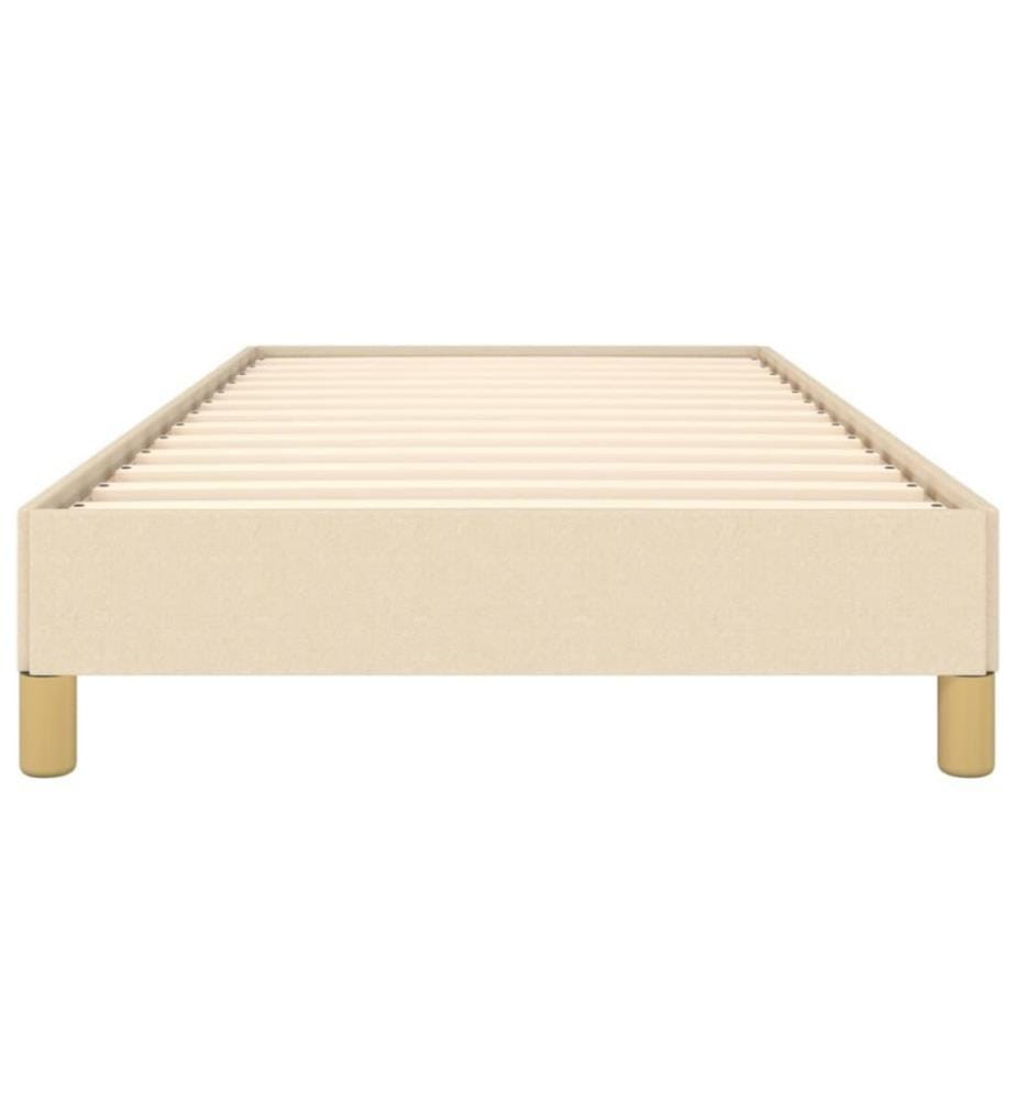 Cadre de lit Crème 90 x 200 cm Tissu