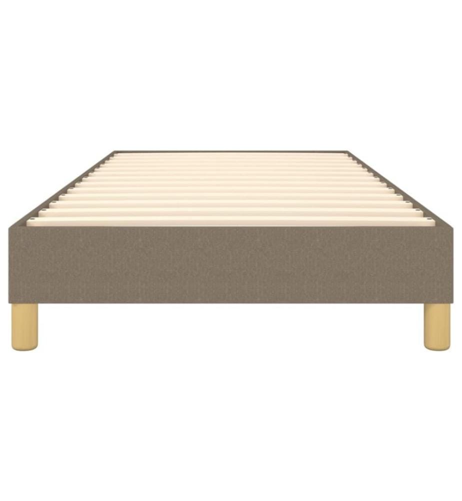 Sommier à ressorts de lit Taupe 80x200 cm Tissu